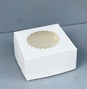 Коробка для торта "Бенто" волна, 160*160*80 мм