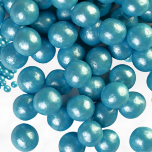 208 Драже зерновое взорванные зерна риса в цветной кондитерской глазури (Жемчуг Голубой 12-13 мм) 1,5 кг