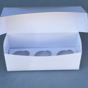 Коробка на 3 капкейка без окна