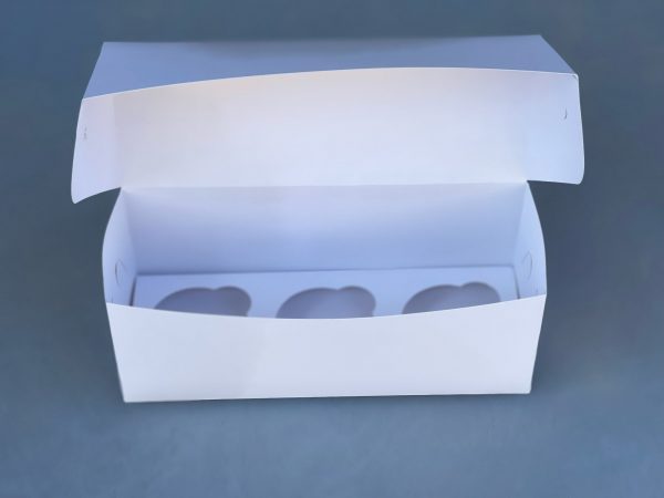 Коробка на 3 капкейка без окна