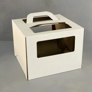 Коробка с ручкой и окном 300*300*200 мм
