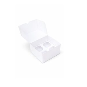 Коробка на 4 капкейка без окна 170х170х100 мм