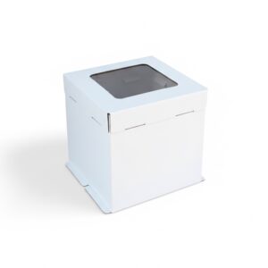 Коробка для торта "Куб XL" с окном 350*350*350 мм