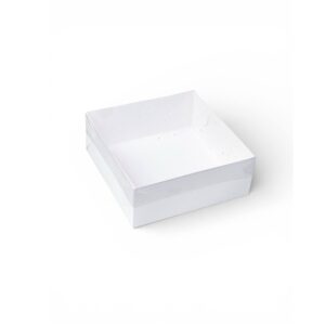 Коробка для зефира с прозрачной крышкой 180*180*70 мм