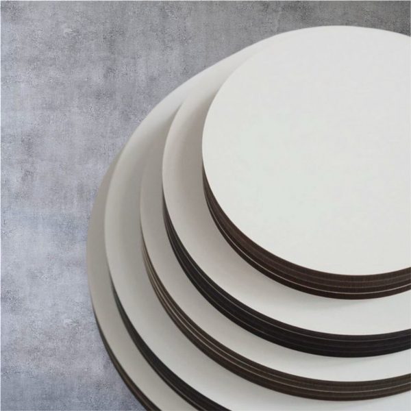 Подложка Сатиновая для торта Белая 600х400 мм, толщина 6 мм