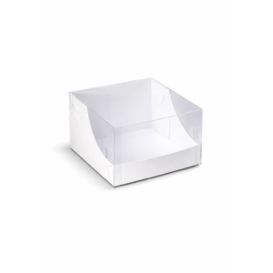 Коробка для торта с прозрачной крышкой 200*200*140 мм