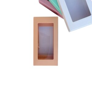 Коробка для шоколадной плитки "Дубай" персиковая 155*75*25 мм