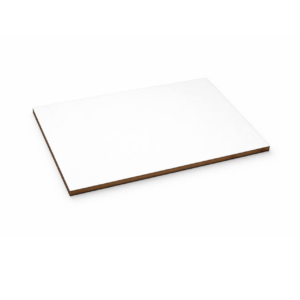 Подложка сатиновая для торта белая 400*300 мм, толщина 6 мм